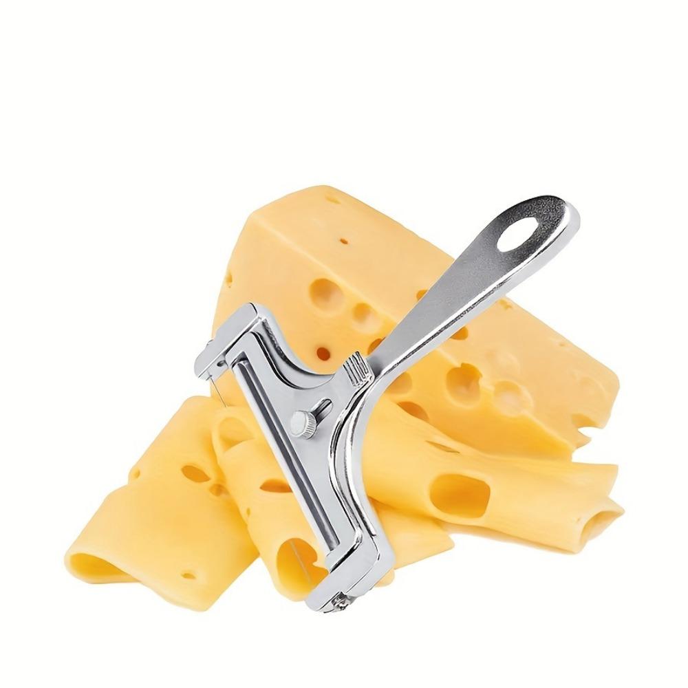 1 PCS Aluminum Alloy Cheese Slicer with Wire Adjustable Thickness Cheese Butter Cutter for Soft and Semi-Hard Cheeses Kitchen Gadgets