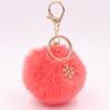 Christmas Snowflake Pom Pom Plush Keychain Charm