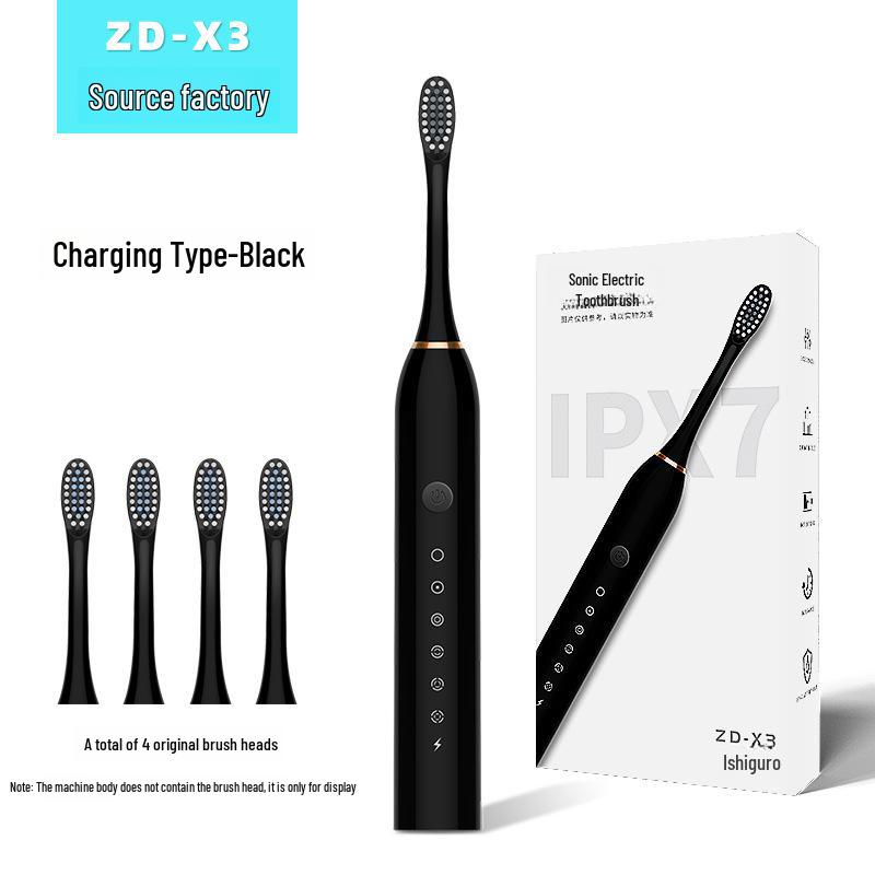 "Intelligent Ultrasonic Electric Toothbrush Set with Ultra-Soft Bristles for Adults and Students"