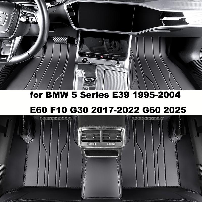 Customized Full Coverage Car Floor Mat for BMW 5 Series E39 1995-2004 E60 F10 G30 2017-2022 G60 Interior Accessories Carpet