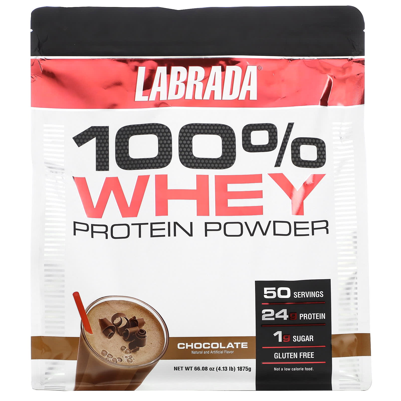 

Labrada Nutrition, 100% Whey Protein Powder, Chocolate, 4.13 lbs (1,875 g)