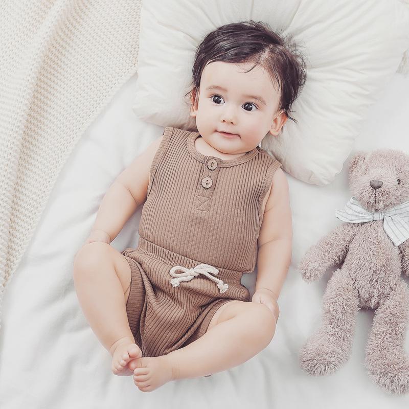Ins Style Baby Clothes: Summer Short-Sleeved Baby Shorts Set