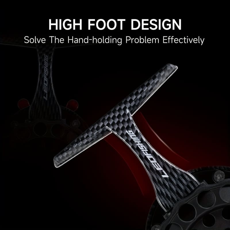 Spaltfreie Universelle Ganzmetall-Kohlefasertextur Frontrolle Eisangelrolle Köder Weitwurf Hohe Übersetzung Große Bremskraft