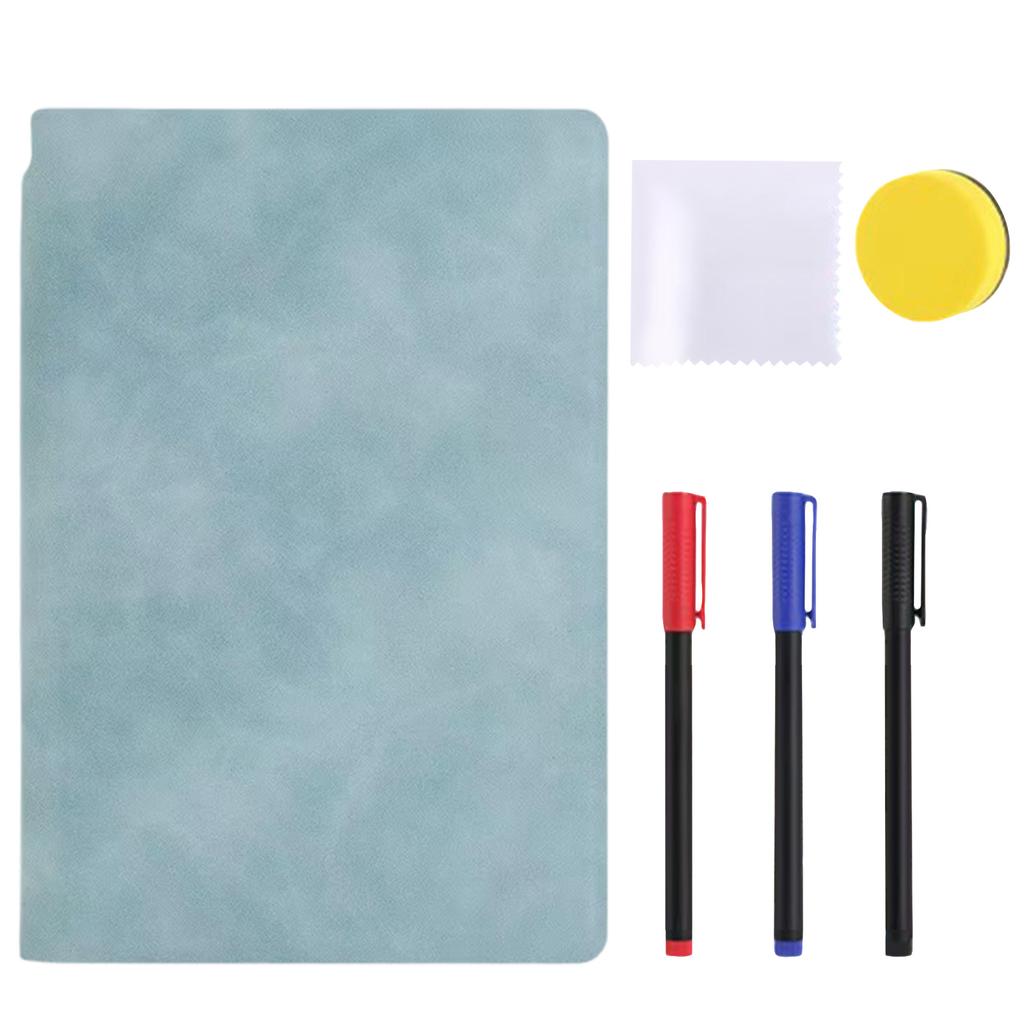 A5 Notepad Whiteboard, Portable Erasable Whiteboard For Notetaking, Reusable, With Erasable Pens And Cleaning Cloth,6ml