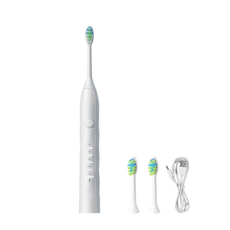 

Powerful Ultrasonic Sonic Electric Toothbrush Charge Rechargeable Tooth Brush Washable Electronic Whitening Teeth Brush белый