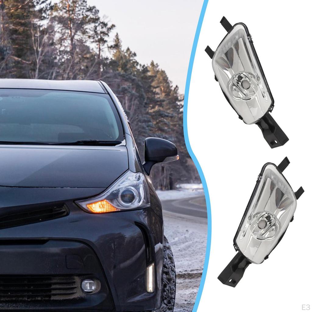 9674041680 Fog Light 6208x5 with Clear Lens Left Side Replacement for 308 cc 4B SW i 4E - 4H