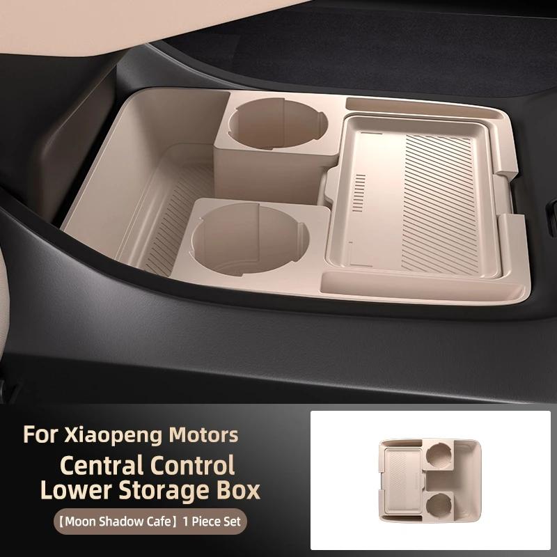 For XPeng X9 Silicone Storage Box  Center Console under Layer Modification Special Car Interior Accessories Organizer