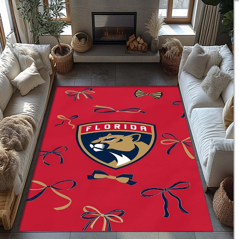 Flamengo Printed Flannel Area Rug Non Slip Soft Polyester Floor Carpet Indoor Decor Mat for Bedroom Living Room Sofa