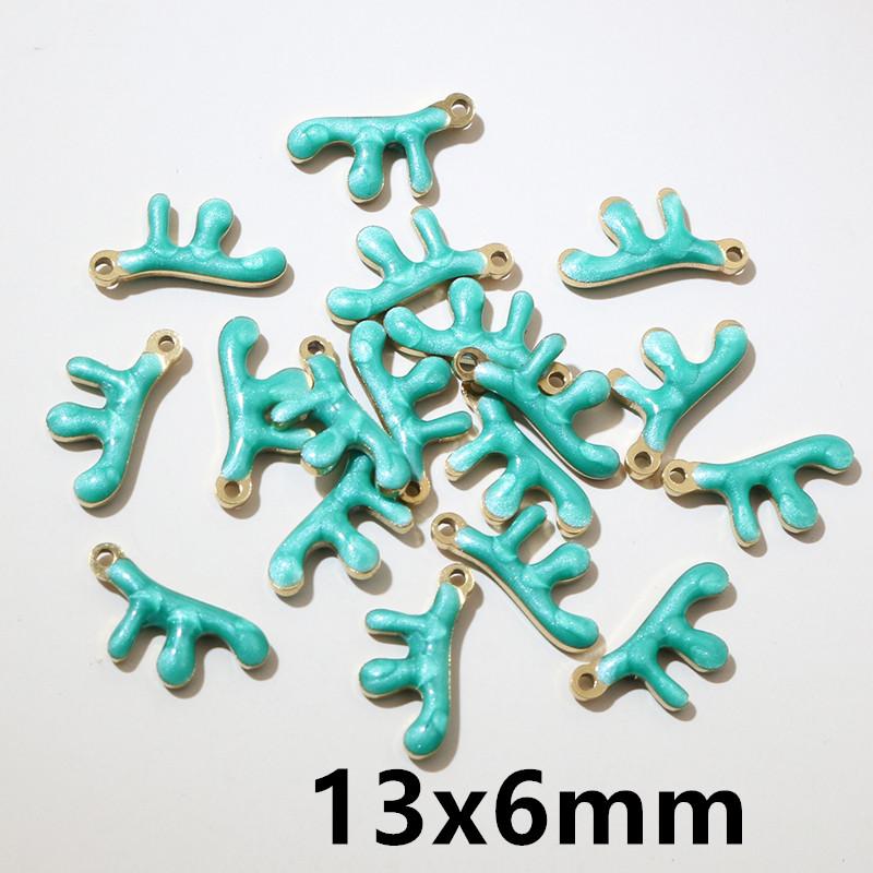 20pcs 11x9mm Stainless Steel Fish Enamel Charms Pendant Stainless Steel DIY Jewelry Making Accessories Findings