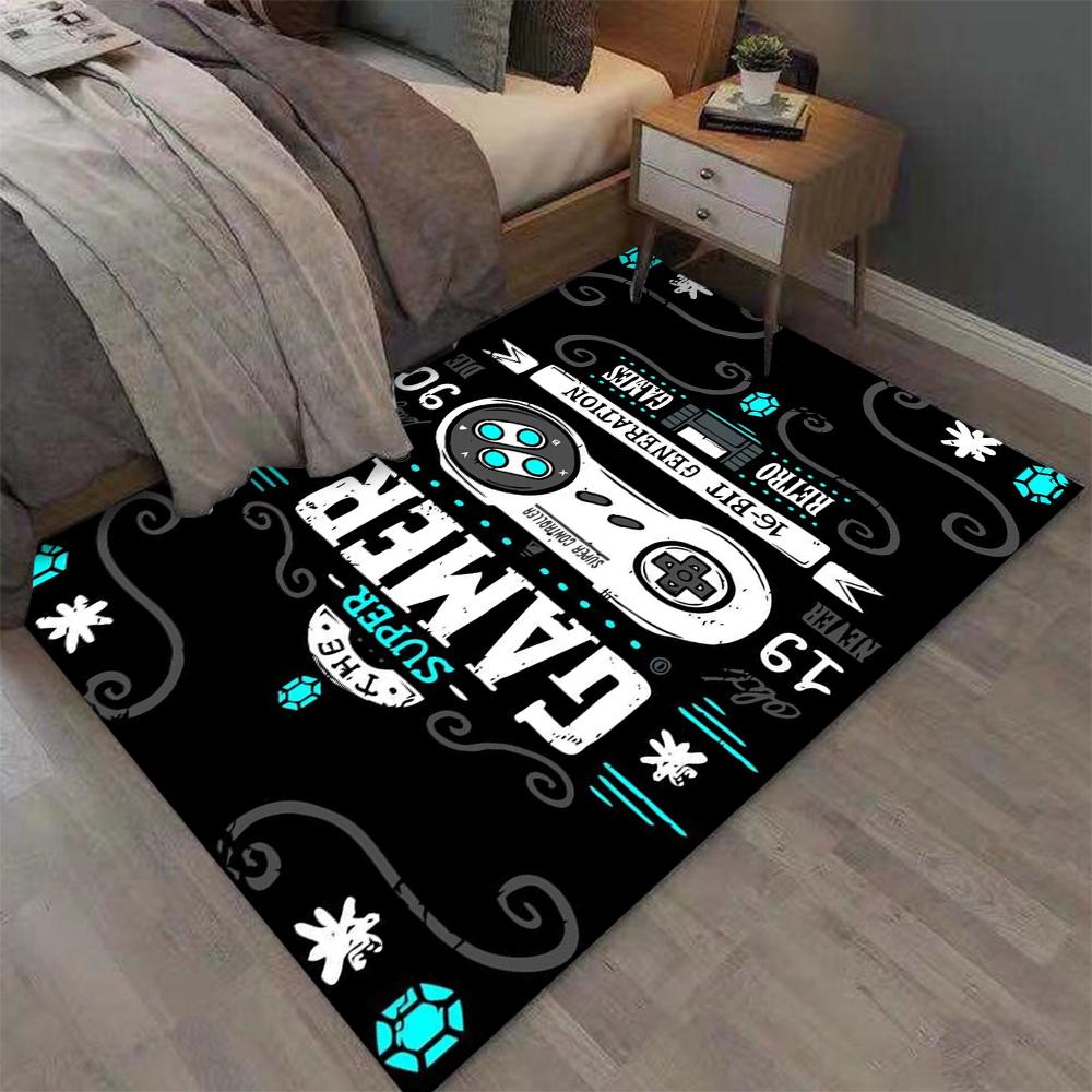 

Аниме Геймер Игровой Контроллер Ковер Детский Игровой Ковер Гостиная Спальня Дверь Нескользящий Коврик Реквизит для Фотографии Подарок на День Рождения Alfombra 40X60CM