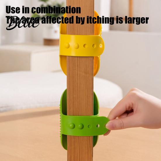 Pet Bath Brush Care Comb Strap Pad Cat Grooming 2Pcs Silicone Self Groomer With Cats