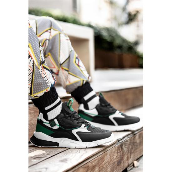 Shoes and Sandals Original, Non-Slip, Soft and Orthopedic 3-Piece EVA Sole Black White Green Unisex Sneaker