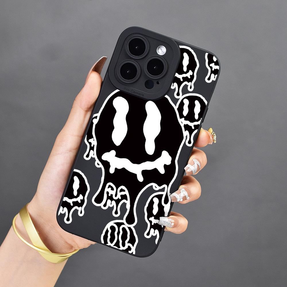 

Мягкий защитный чехол для Apple iPhone 15 Ghost Smiley Face iPhone 11 Pro Max чёрный