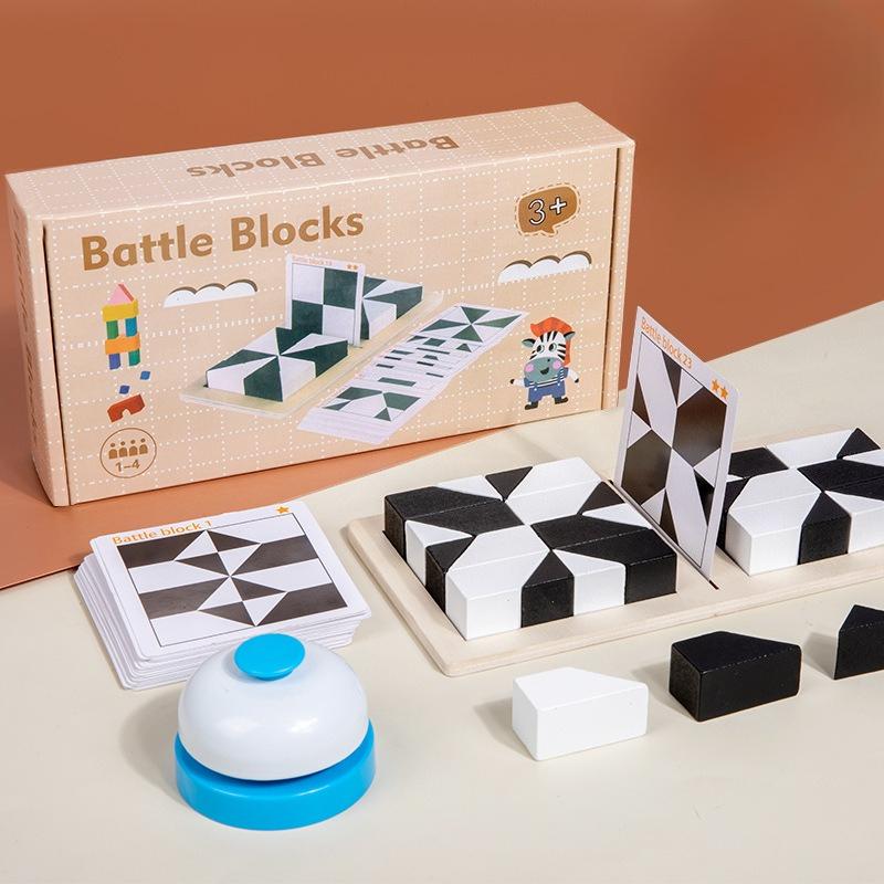 Bai Fen Bai Dolls And Toys Puzzle Hidden Building Block Puzzle Toys Cultivate Children's Spatial Thinking And Imagination Parent-Child Interactive Table Games