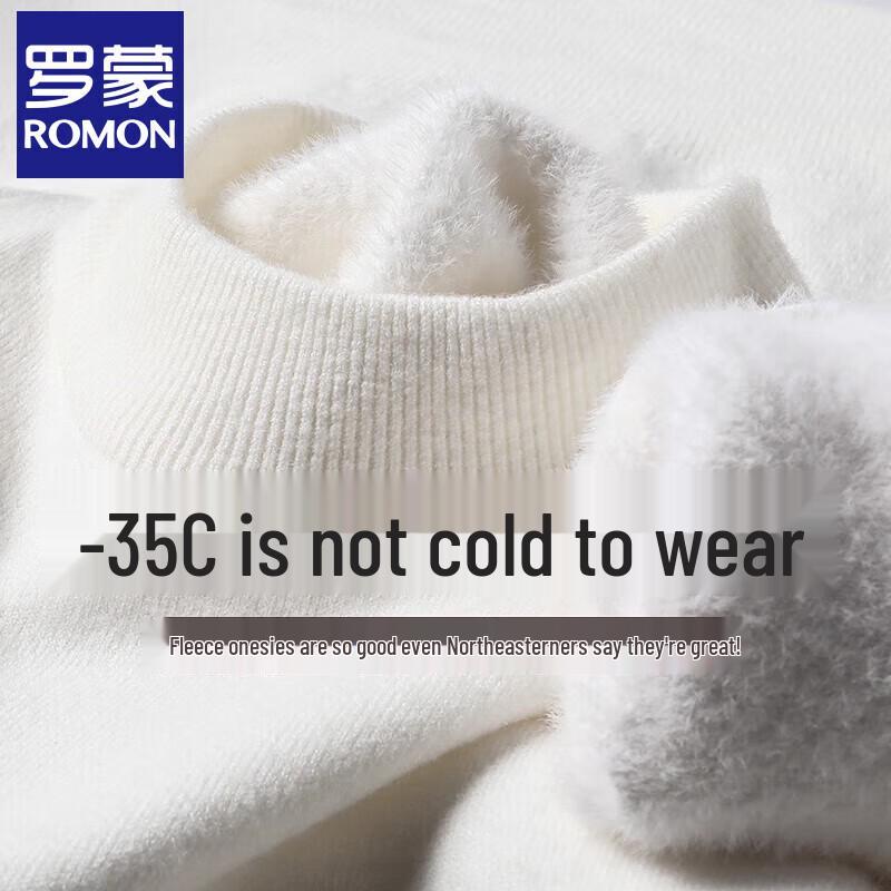 

Romon Men s Plush-Lined Winter Knit Sweater XL