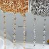 0.5/1/2M Color Retaining Hollow Five Pointed Star Metal Chain DIY Necklace Perler Bead Pendant Tassel Chains Jewelry Accessories