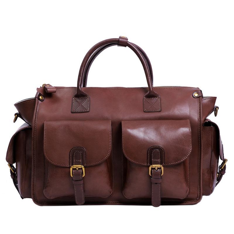 

JOGUJOS кожаная дорожная сумка большой вместимости из кожи растительного дубления, дорожная сумка для бизнеса, дорожная сумка для спорта и фитнеса