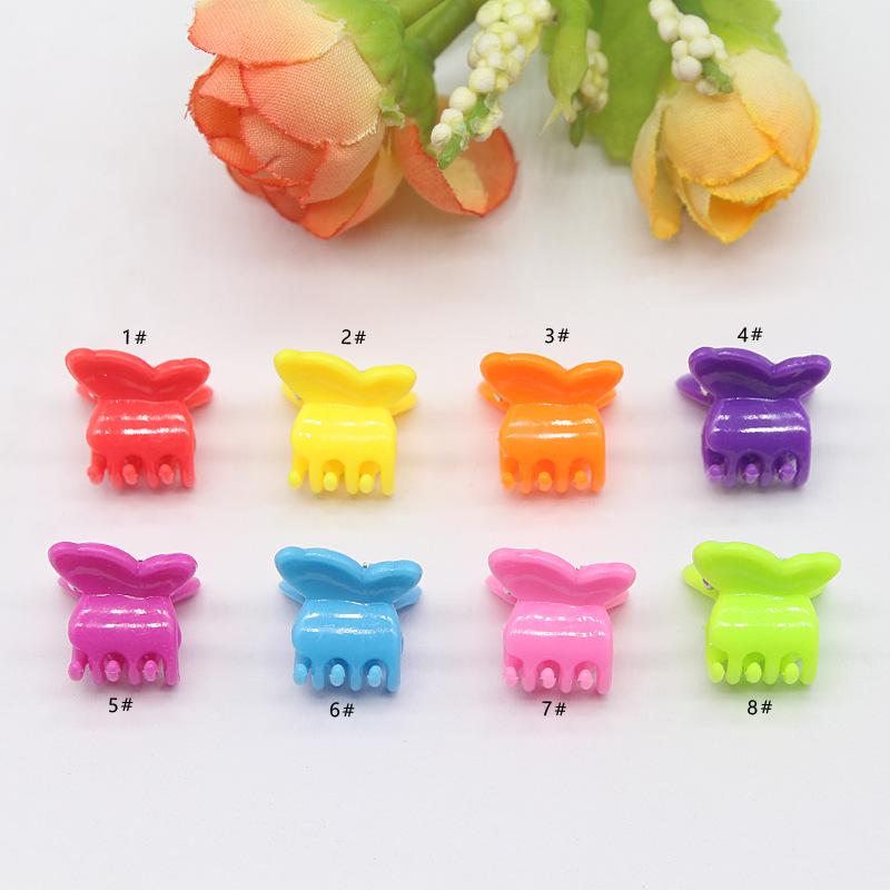 

Candy Color Mini Claw Hair Clips - Cute Solid Color Accessories for Children s Bangs Bright Eight Colors 1.0