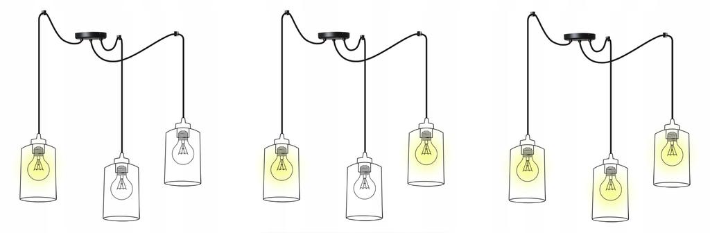 MODERN CEILING HANGING LAMP BLACK LED LAMP