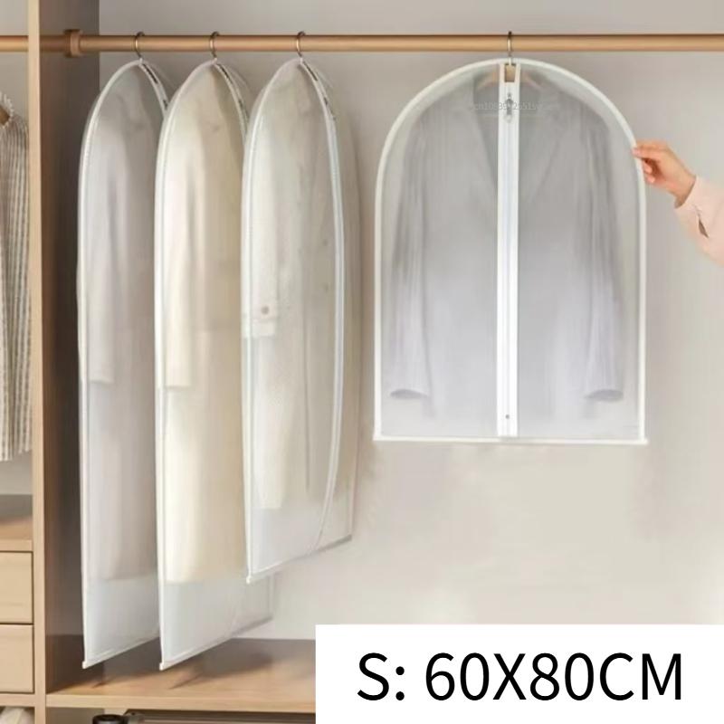 Kleidersack Kleidung Staubschutz für Schrankaufbewahrung Kunststoff Designer Kleiderhüllen Haushalt Mantel Anzug Abdeckung Hängende Kleidersack