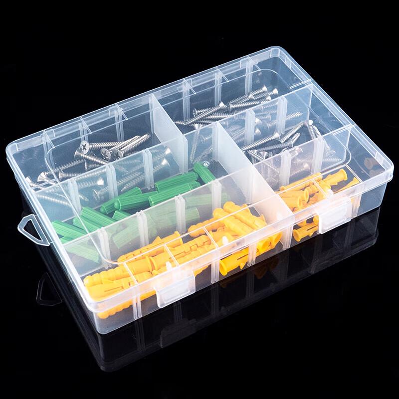 Transparent Plastic Compartment Storage Box