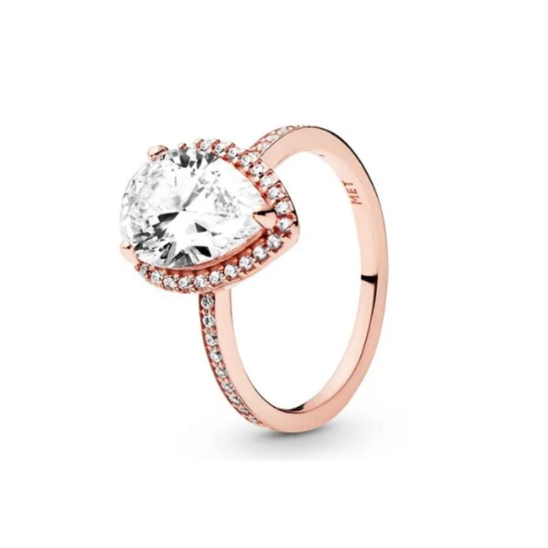 New Disney Fashion Sun Sapphire Couple Fit Pandora Birthday Gift Valentine's Day Limited Edition Ring
