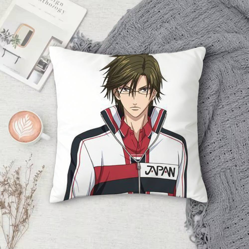 The Prince of Tennis Doublesided Printed Square Decorative Cushion Cover for Sofa Living Room Home Decor