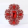 Crystal Brooch for Women Unisex Rhinestone Flower Pins Banquet Party Gifts Jewelry Accessories