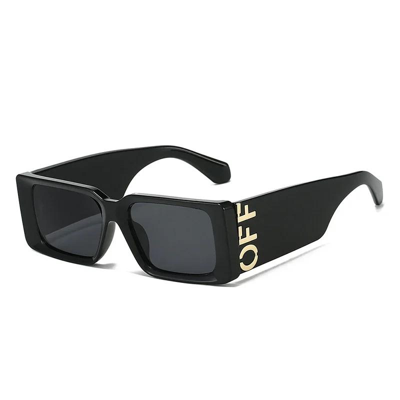 Luxury Designer Sunglasses Women Oversized Letter Shades Vintage Square Glasses Fashion Brand Summer Trendy
