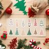 500pcs Christmas Boho Stickers - Pastel Christmas Tree Decals with Pine Trees, Polka Dots, Floral Bows - Self-Adhesive