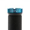 Bicycle Grip Set Of 2 Bk/Blue Ring