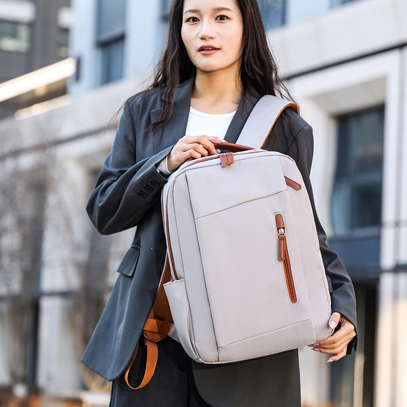 Unisex Large Capacity Laptop Backpack – Waterproof Nylon Travel School Bag for Students & Commuters