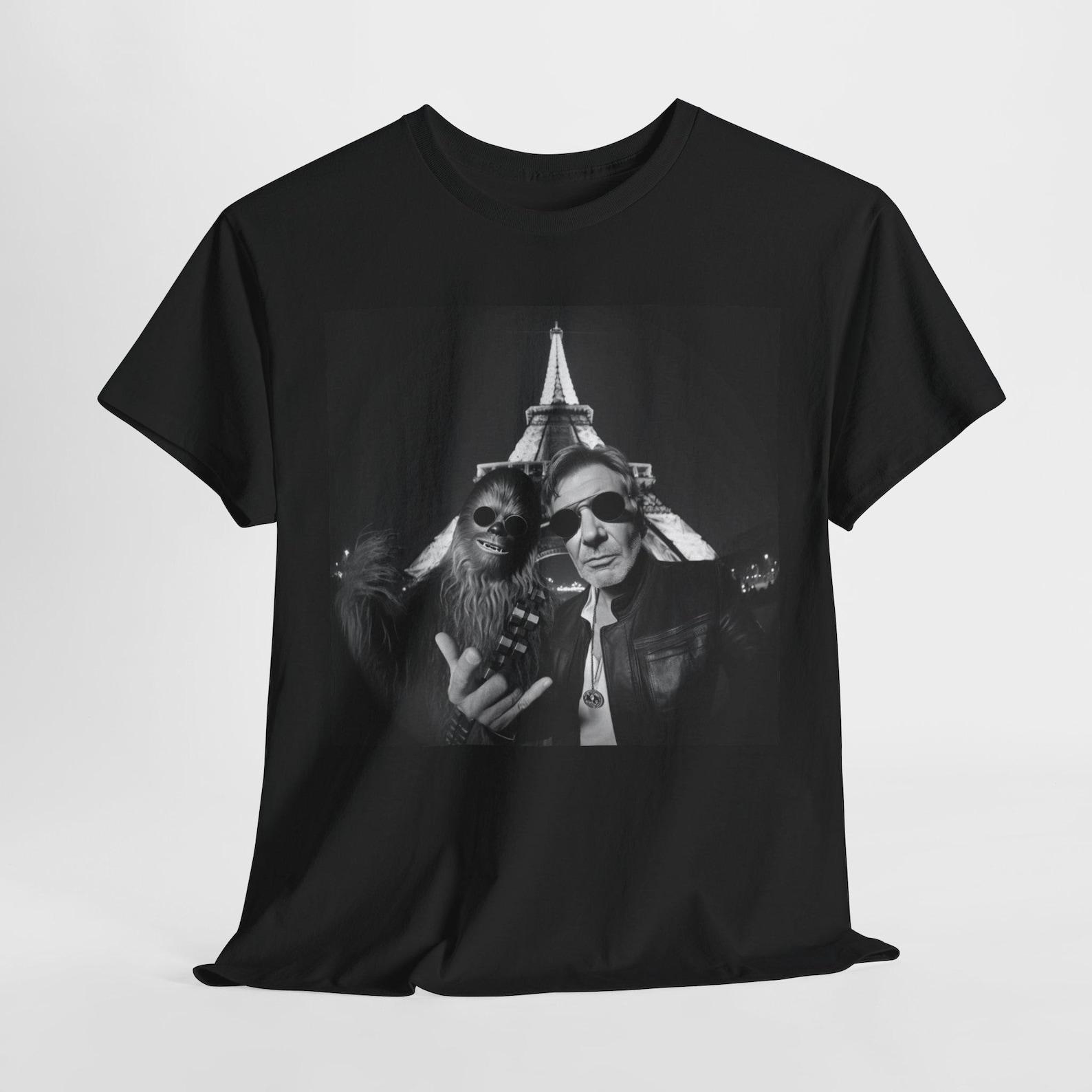 Chewbacca and Han Solo Tee, Star Wars Graphic Unisex T-Shirt XL