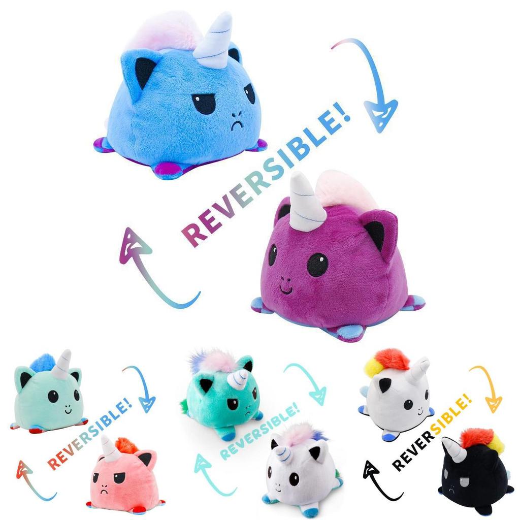 Entzückendes Wendbares Einhorn Plüschtier Weiches Tier Ideal für Kinder