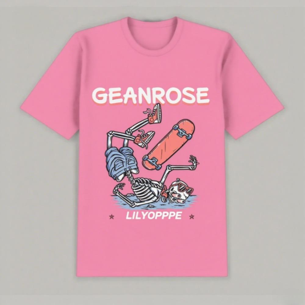 Nové pouliční stylové prodyšné tričko Trendový potisk Vznikající umění Denní styl Bavlna Krátký rukáv Pánské Pár Módní Značka Topy