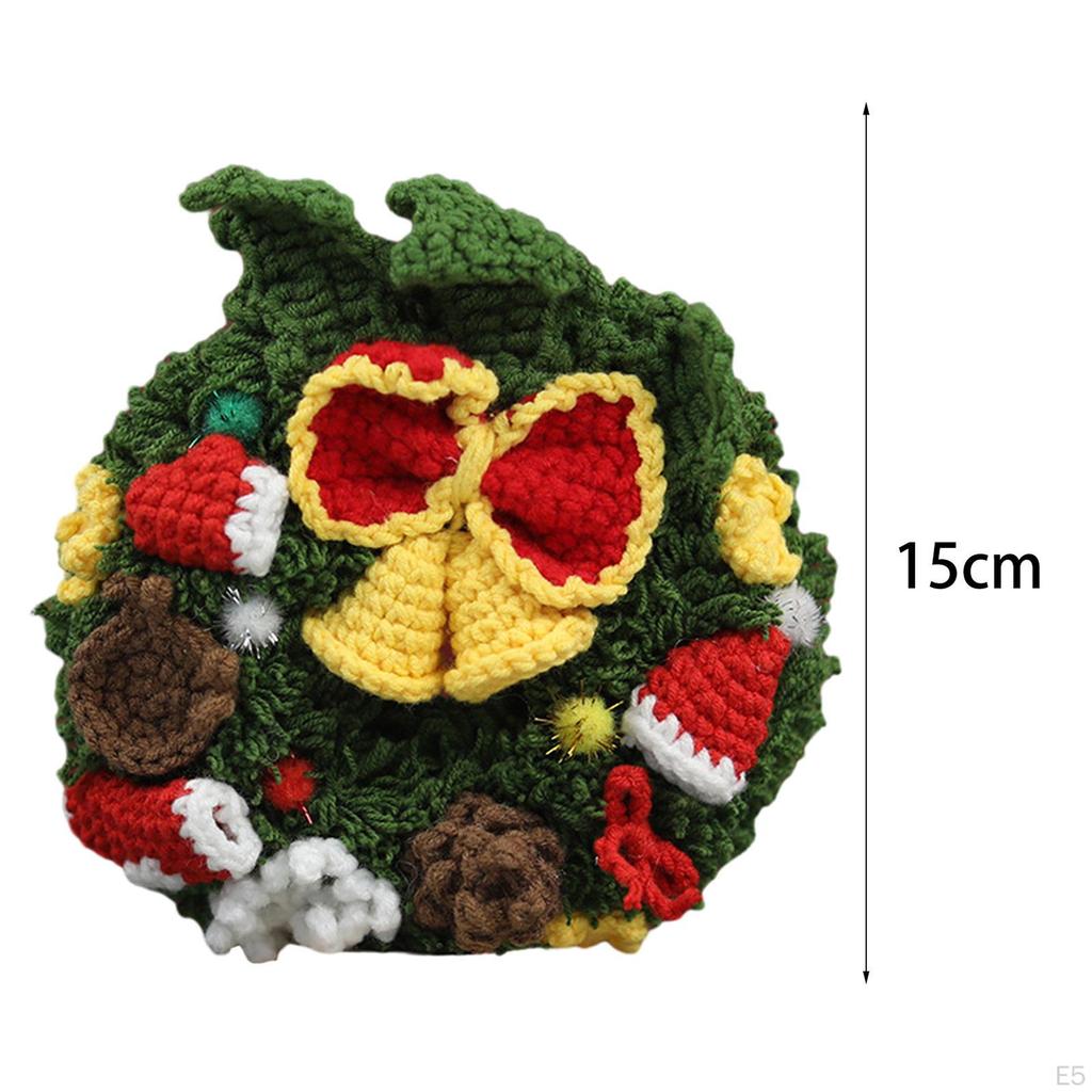 Christmas Crochet Kits Crocheting Craft Set Pendant Handmade for Beginners DIY Doll