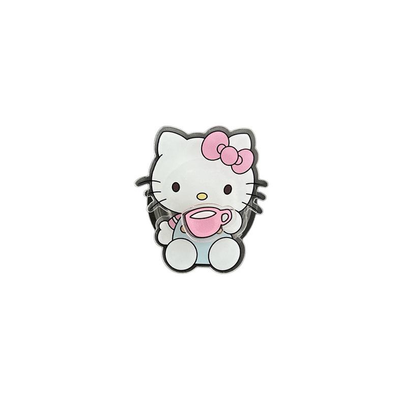 Simple And Cute Childlike Acrylic Leisurely Kt Rotating Small Cartoon Mobile Phone Holder Airbag Lazy Back Sticker