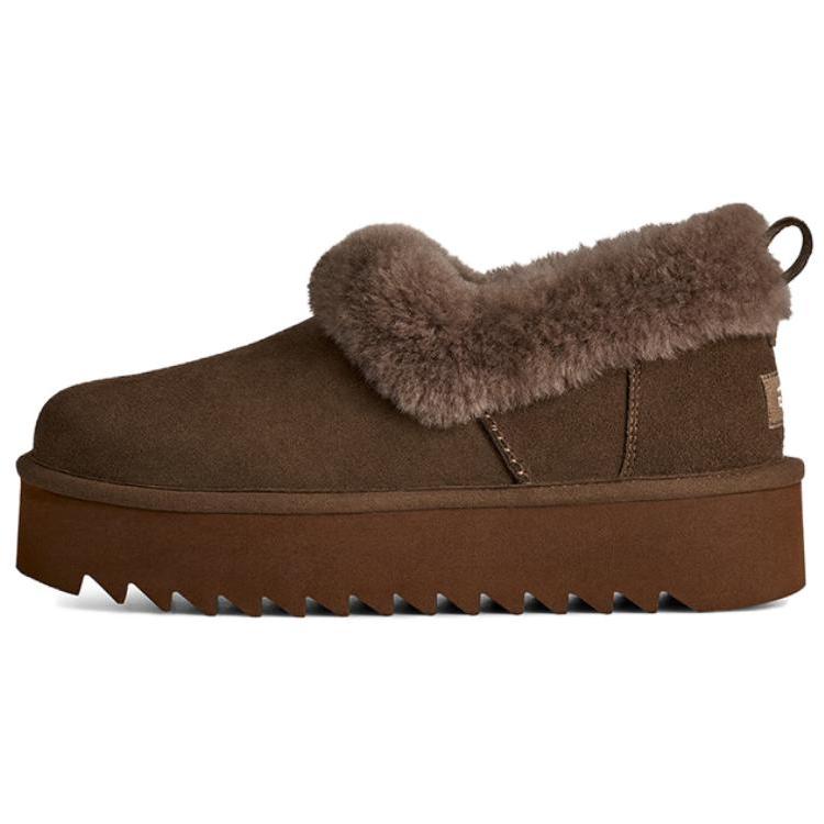 UGG Bequeme Lässige Knöchel-Schnee-Stiefel Damenstiefel Dunkelkastanienbraun 1166733-DRKT