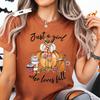 Pumpkin Spice Leopard Print Comfort Colors Shirt: Cozy Fall Outfit