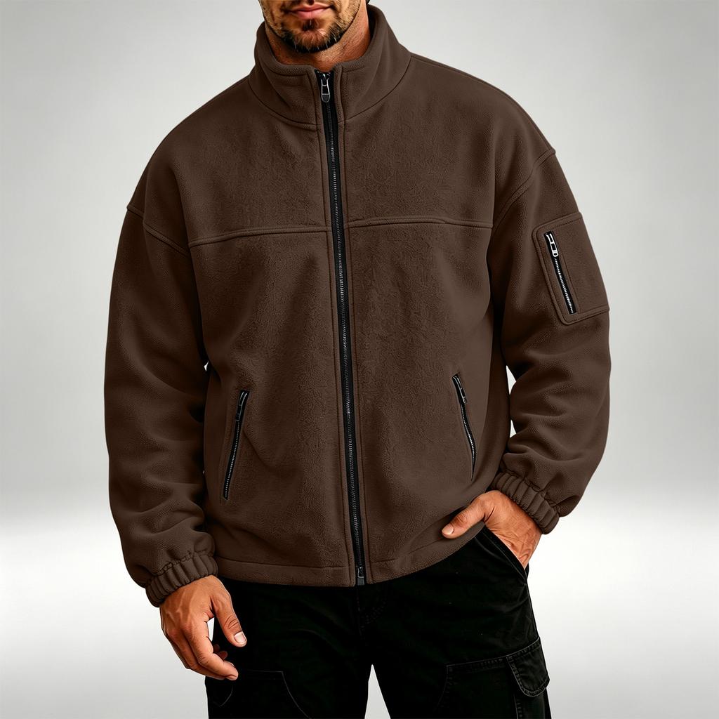 Men's Casual Hooded -Lined Jacket Color for Daily Wear