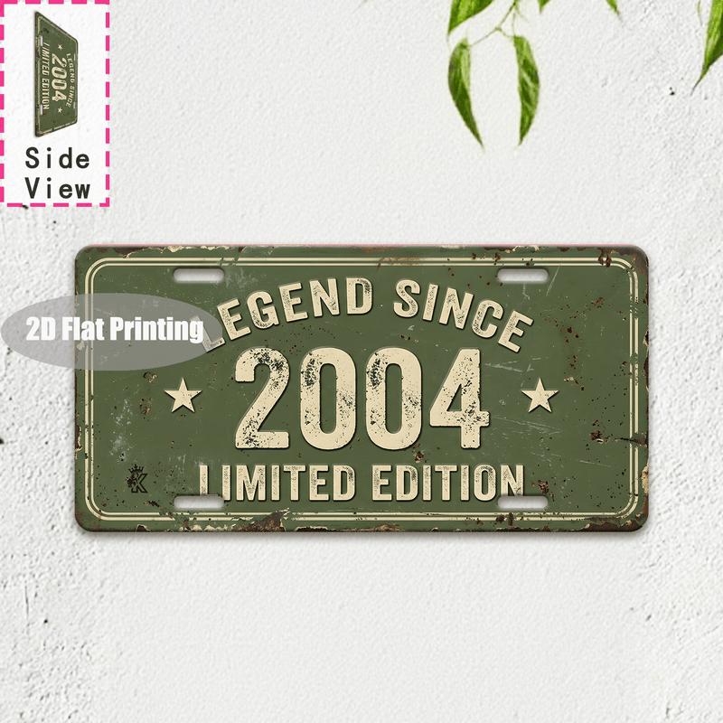 Tin Sign  Vintage Durable Metal Plaque Wall Decor Home Office Bar Man Cave Laundry Toilet Birth Year License Plate Wall Art