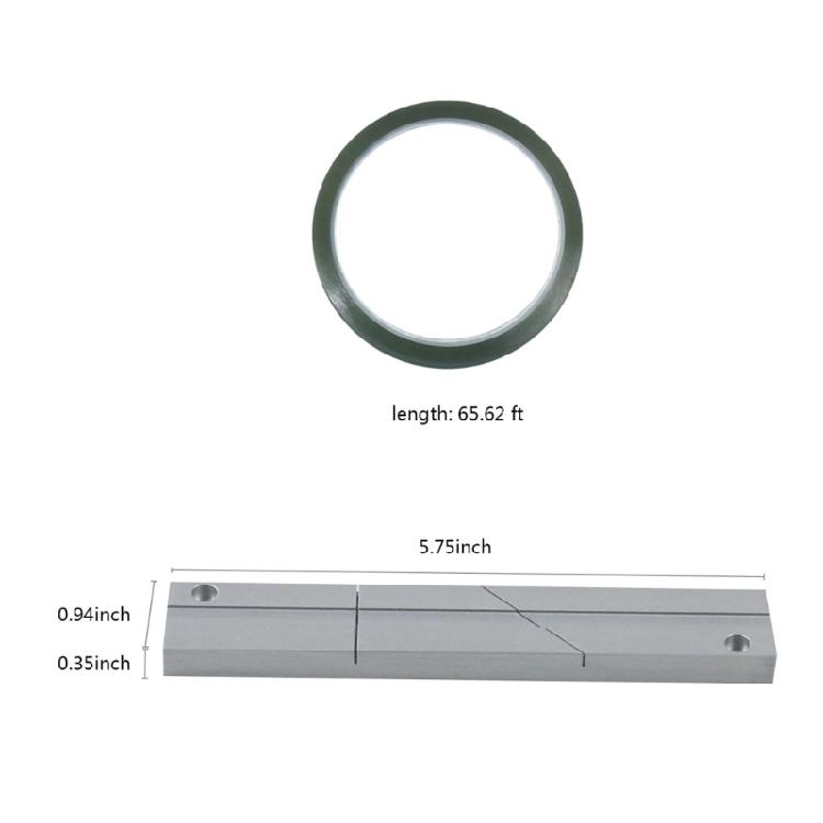 Tape Splicing Set and Leader Tape Open Reel Sound Splicing Kit Metal Hold Tape Repair Kit for Recorder Open Reel Tape