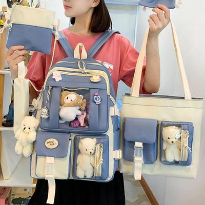 Strapazierfähige lässige Tagesrucksäcke Verschleißfest Koreanischer Stil Reißfest Mädchen Umhängetasche Große Kapazität