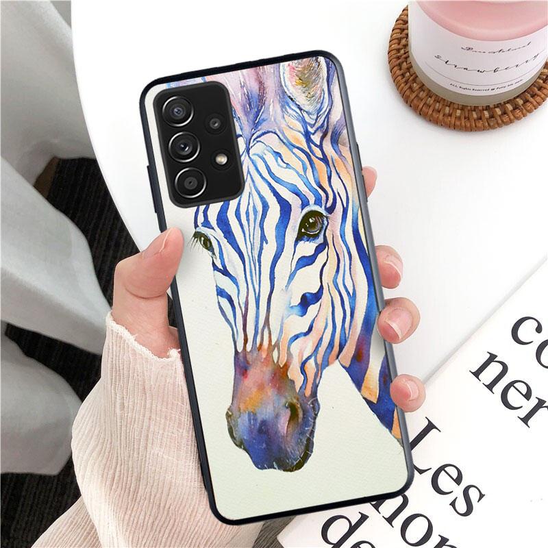 Zebra-Telefonhülle für Samsung Galaxy A13 A22 A12 A32 A71 A11 A21S A33 A52 A72 A51 A50 A70 A31 M31