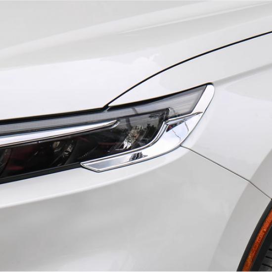 For Honda CRV CR-V  2024 Chrome Front Headlight Lamp Eyebrow Strips Trim