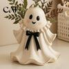 Heilende Halloween-Dekorationen Harz-Geisterfigur mit Weidenkorb, Niedliche Tischplatte Kreative Saisonale Wohnkultur Dekor, Feiertags-Schmuck-Organizer