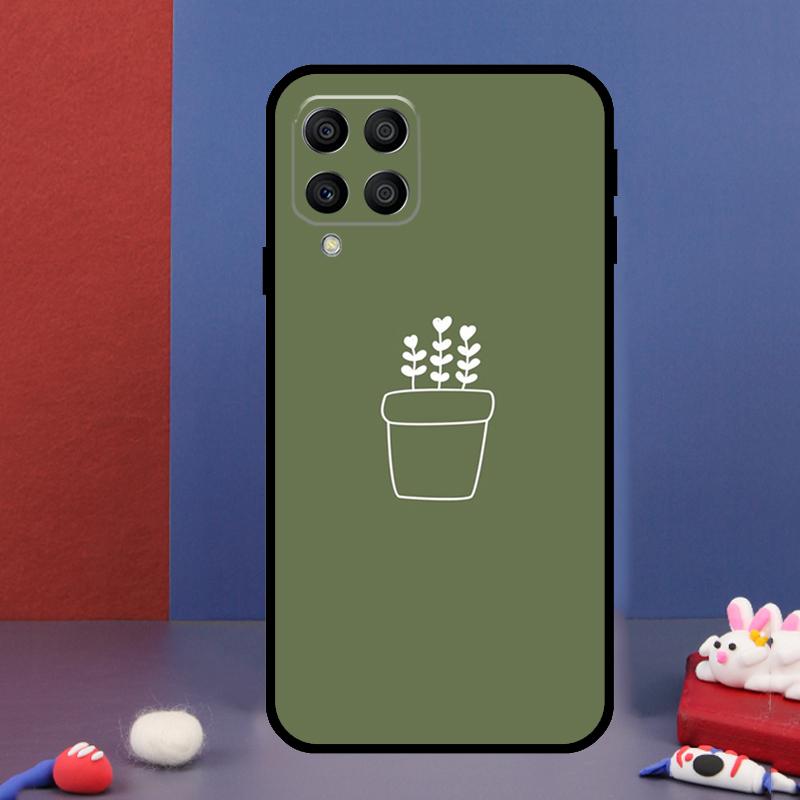 green aesthetic For Samsung Galaxy M33 M13 M23 M53 M15 M55 M31 M51 M14 M34 M54 M20 M30s M32 M52 Phone Case