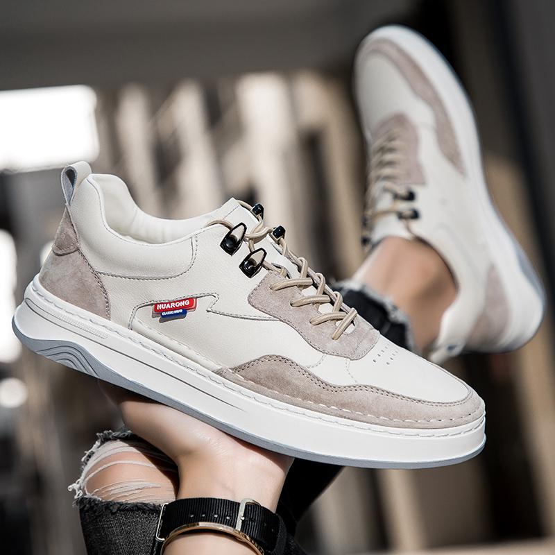 Fashion Men's Shoes New Khaki Casual Shoes Trend Versatile Men Sneakers Breathable and Non Slip Canvas Shoe Soft Sole Sports Board Shoes