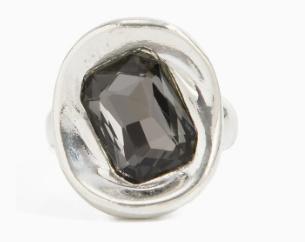 Acrylic Crystal Ring Fashion Metal Finger Jewelry for Women