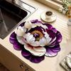 3D Flower Diatom Mud Soft Mat Absorbent Bar Counter Pad for Cups Kitchen Sink Quick-drying Wash Basin Tray Decorative Diatomite Coaster